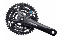 Фото: Система шатунов SHIMANO Acera FC-M361 (42/32/22T), 175мм, 8ск, Черный