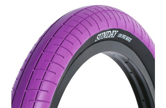 Фото: Покрышка BMX SUNDAY Street Sweeper, 20 х 2.4, Фиолетовый