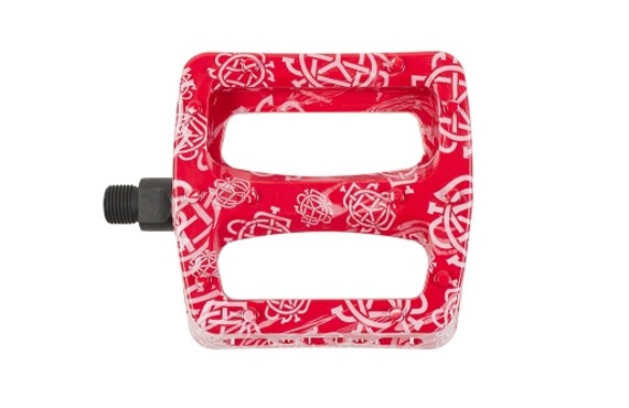 Фото: Педали ODYSSEY Twisted PRO, ось 9/16, Monogram All-Over RED