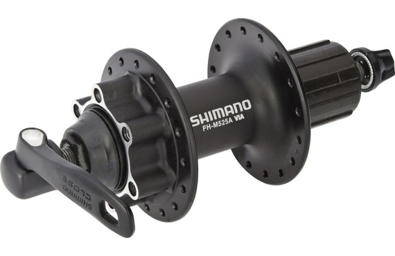 Фото: Втулка задняя SHIMANO Deore FH-M525 (32H), под кассету 8/9ск, 6-болт, QR, Черный