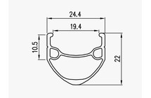Фото: Обод 28/29 ALEXRIMS X2200 (36H) не пистон., Чёрный
