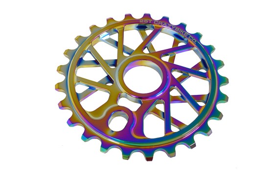 Фото: Звезда BMX CRAZYBIKE Sol, 25t, Oil Slick