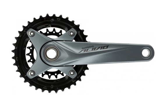 Фото: Система шатунов SHIMANO Alivio FC-M4050 (40/30/22T), 170мм, 9ск., Серый