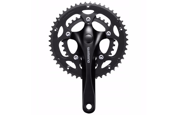 Фото: Система шатунов SHIMANO Claris FC-RS200 (46/34T), 175мм, Черный