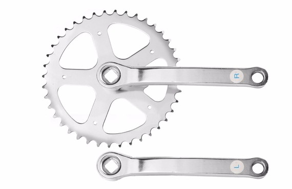 Фото: Система шатунов PROWHEEL S106, 44Т, 165мм, 5-7ск., Серебристый