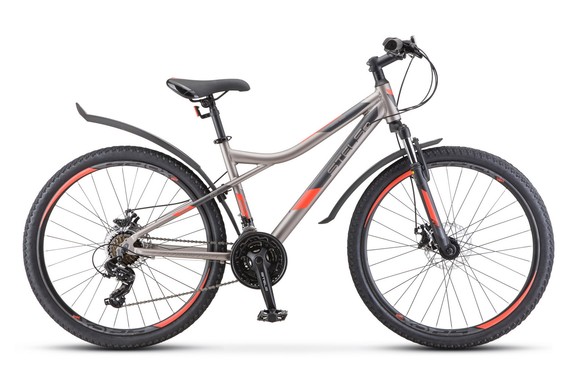 Фото: Велосипед STELS Navigator 610MD, V050, рама 14, цвет Серый/Красный