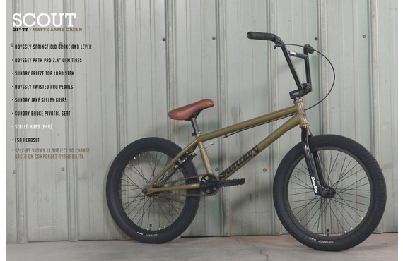 Фото: Велосипед BMX SUNDAY Scout 21 Matte Army Green
