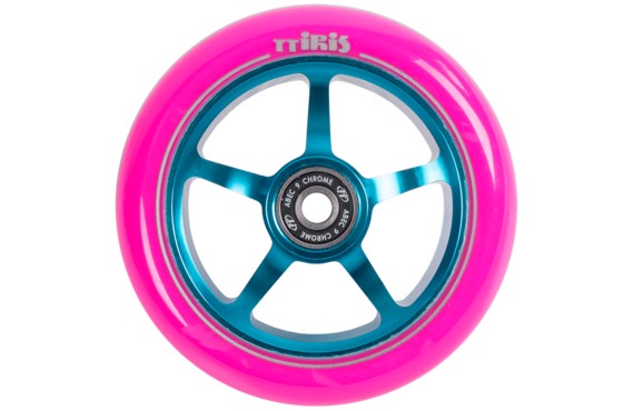 Фото: Колесо для самоката TECH TEAM Iris 110мм Голубой/Розовый