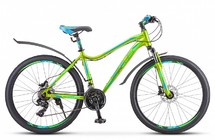 Фото: Велосипед STELS Miss 6000 D, V010, 26, рама 15, Жёлтый/зелёный