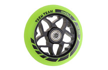Фото: Колесо для самоката TECH TEAM Flash 110мм Чёрный/Зелёный