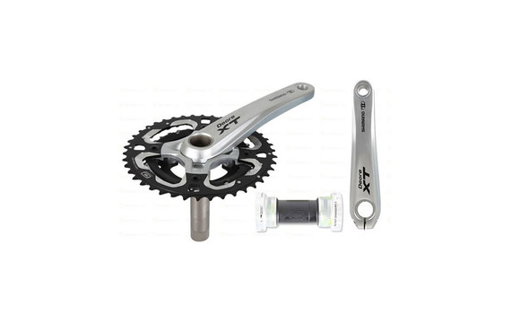 Фото: Система шатунов SHIMANO Deore XT FC-M771K, 175мм, 48/36/26, с кареткой