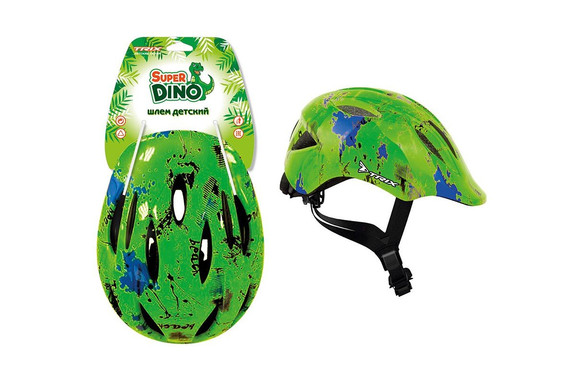 Фото: Шлем велосипедный детский TRIX Super Dino 52-54см