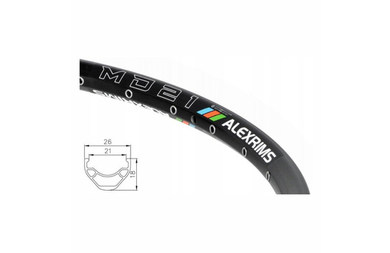 Фото: Обод 28/29 ALEXRIMS DP21 (32H) Чёрный