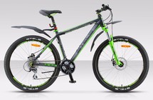 Фото: Велосипед STELS Navigator 850 Disc 26, рама 19.5, Черный/Зеленый