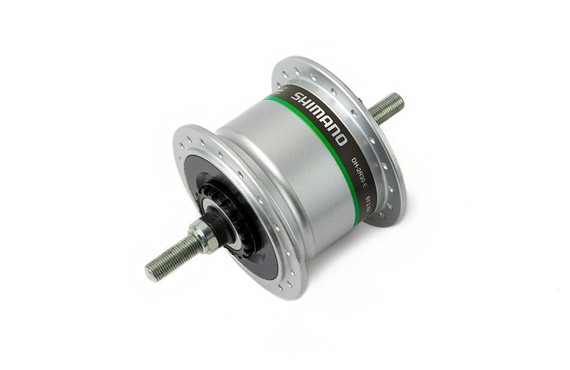 Фото: Втулка передняя динамо (Уценка) SHIMANO DH-2R30E-NT, (36H), 6V-2.4W, роллерный тормоз