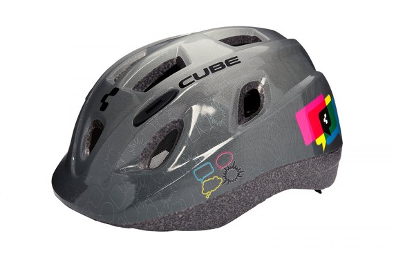 Фото: Велошлем защитный CUBE Helm Kids Youth, Серый