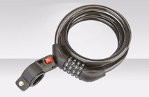 Фото: Трос-замок STELS GK102.705B с шифром, 10x1800мм, Черный