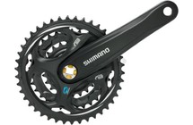 Фото: Система шатунов SHIMANO Altus FC-M311 (42/32/22T), 170мм, 7/8ск., Черный