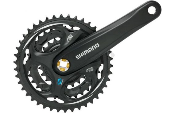 Фото: Система шатунов SHIMANO Altus FC-M311 (42/32/22T), 170мм, 7/8ск., Черный