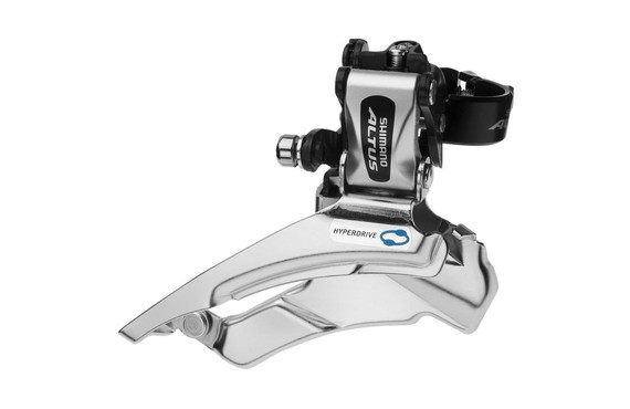 Фото: Передний переключатель SHIMANO Altus FD-M311, 3x8 ск., ун-я тяга, ун-й хомут