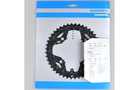 Фото: Звезда передняя SHIMANO Alivio FC-M430, 44T, Черный