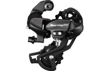 Фото: Задний переключатель SHIMANO Tourney TX800, 7-8ск, Серый, крепление на петух