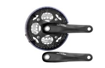 Фото: Система шатунов SHIMANO Alivio FC-M410, (42/32/22Т), 8ск, 175мм, Черный