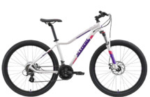 Фото: Велосипед STARK Viva 27.2 HD, 27.5 рама 16 Белый/Фиолетовый