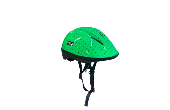 Фото: Шлем велосипедный детский GREEN CYCLE Flash 48-52см, Зелёный/чёрный