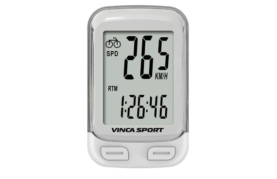 Фото: Велокомпьютер VINCA SPORT V-3500, 12 функций, Белый