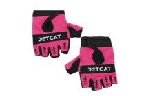Фото: Велоперчатки детские JETCAT PRO, без пальцев, размер S, Розовый/Чёрный