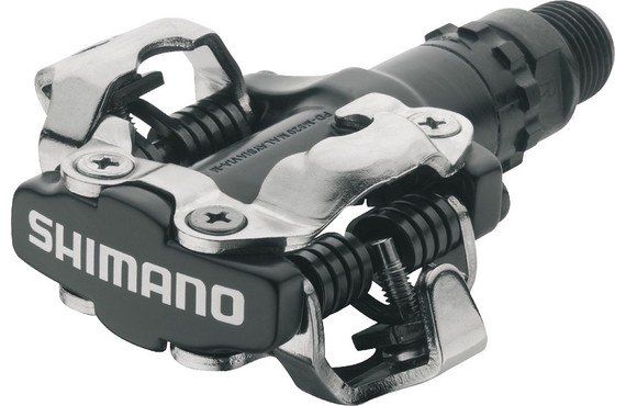Фото: Педали SHIMANO M520, SPD с шипами, ось 9/16, Чёрный