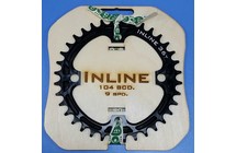 Фото: Звезда передняя INLINE Narrow Wide, BCD 104, 9ск, 36T, Черный