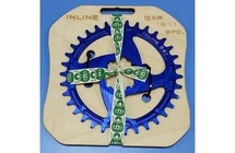 Фото: Звезда передняя INLINE Direct Mount SRAM GXP, 32T, Синий