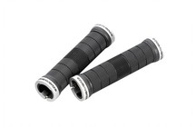 Фото: Грипсы VENZO VZ-E05-002, Lock on, 120мм, Черный/Белый