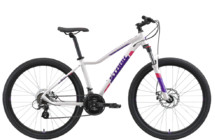 Фото: Велосипед STARK Viva 27.2 HD, 27.5 рама 18 Белый/Фиолетовый