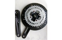 Фото: Система шатунов PROWHEEL Swift-251, (48/38/28T), 170мм, 6-8ск., Черный