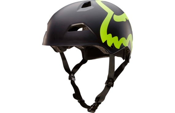 Фото: Велошлем FOX Flight Eyecon Hardshell, M, Черный/Салатовый