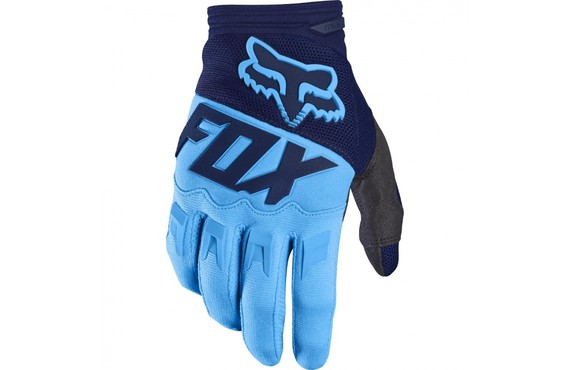 Фото: Велоперчатки FOX Dirtpaw Race Glove, размер M, Синий/Голубой/Черный