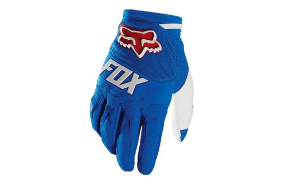 Фото: Велоперчатки FOX Dirtpaw Race Glove размер M, Синий/Белый