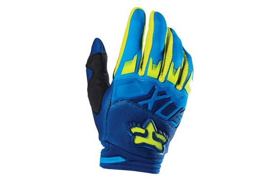 Фото: Велоперчатки FOX Dirtpaw Race Glove, размер M, Синий/Желтый