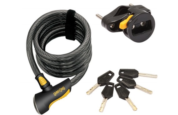 Фото: Трос-замок ONGUARD Doberman 8028, 12х1850мм, 5 ключей