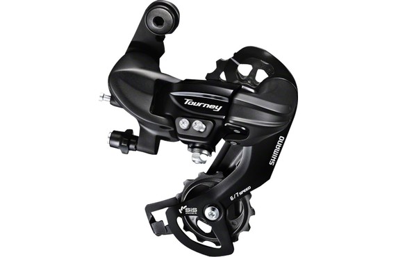 Фото: Задний переключатель SHIMANO Tourney TY300, SGS, 6-7cк, Черный