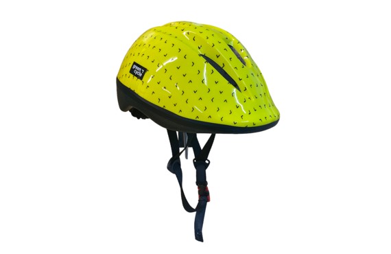 Фото: Шлем велосипедный детский GREEN CYCLE Flash 48-52см, Жёлтый/чёрный