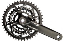 Фото: Система шатунов SRAM X5 (44/33/22T), 170мм, 10ск, с кареткой, Черный