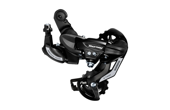 Фото: Задний переключатель SHIMANO Tourney RD-TY500, SGS, 6/7/8cк, Черный