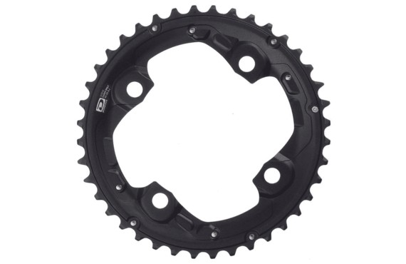 Фото: Звезда передняя SHIMANO Deore FC-M615, 38T, 10ск, Черный (уценка)